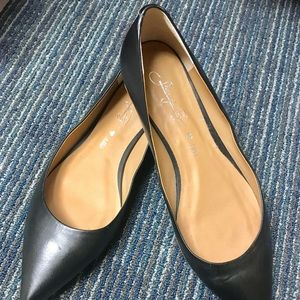 Shoes of Prey Black Leather Flats size 11